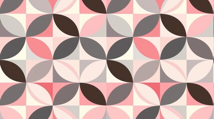 Geometric floral pattern