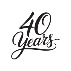 40 years hand lettering typography