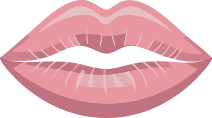 vector illustration of lips