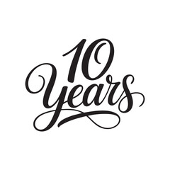 10 years hand lettering typography