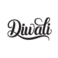 diwali hand lettering typography