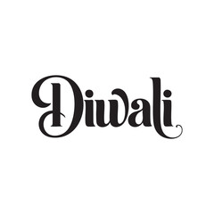 diwali hand lettering typography