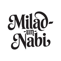 milad u nabi lettering hand written typography