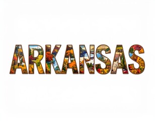 Arkansas scenic collage highlighting autumn landscapes and natural beauty