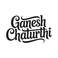ganesh chaturthi lettering hand written typography