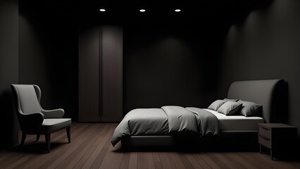 Stylish Sleeping Space with Elegant Furnishings