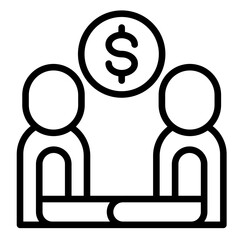 Business Deal  Icon Element For Design	