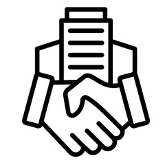 Joint Venture  Icon Element For Design	