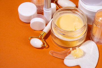 Tallow cream, serum and facial skin care products