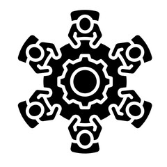 Meeting Table  Icon Element For Design	