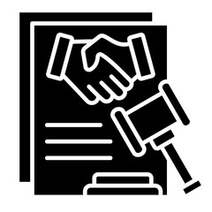 Legal Agreement  Icon Element For Design	