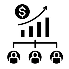 Profit Sharing  Icon Element For Design	