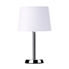 Modern lamp with a sleek design for home decor isolated against a transparent background..