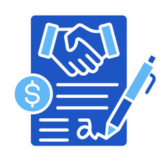 Partnership Deal Signed  Icon Element For Design	