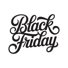Obraz premium black friday hand lettering text design