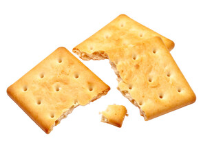 crackers isolated on white background