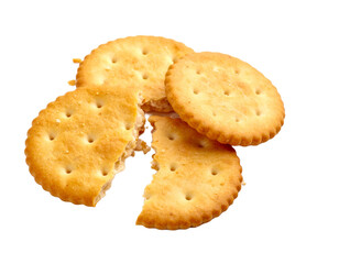 cookies on white background