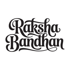 raksha bandhan hand lettering text design