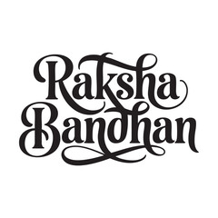 raksha bandhan hand lettering text design