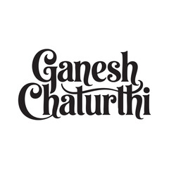 Ganesh chaturthi calligraphy text
