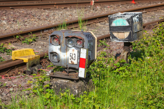 Bahnweichen mit Schiene, Deutschland