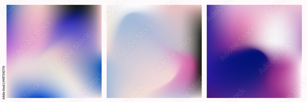 Leinwandbilder soft pastel gradients in an abstract, blurred vector style. this modern vaporwave-inspired design us