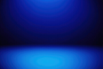 A blurry blue background featuring a central light source