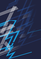 Customizable T-Shirt Vector Template: Modern Jersey Design Pattern for Sports Apparel Branding (Editable EPS)