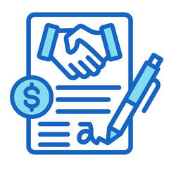 Partnership Deal Signed  Icon Element For Design	