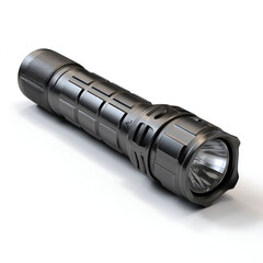 Sleek tactical flashlight with a sturdy build designed for reliable illumination in dark scenarios.