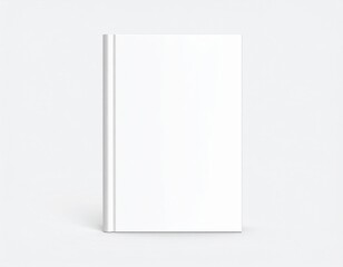 A blank notebook showcases its simple, elegant design in a bright, uncluttered environment.
