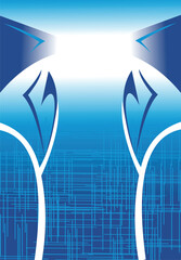 Customizable T-Shirt Vector Template: Modern Jersey Design Pattern for Sports Apparel Branding (Editable EPS)