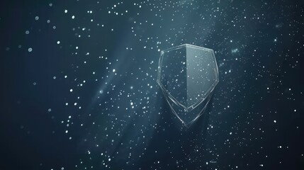 Abstract shield graphic