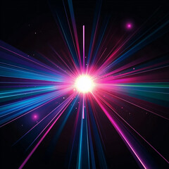Obraz premium Light effects art on a black background 
