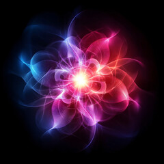 Obraz premium Light effects art on a black background 