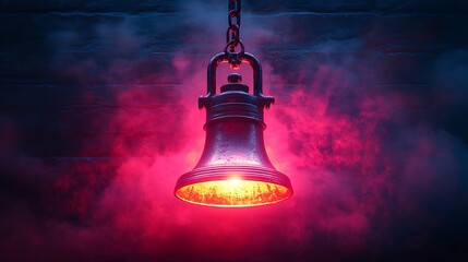 Obraz premium Burning Bell Magical Glow High Resolution Photo