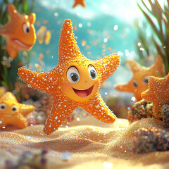 colourful fish, beautiful color fish closeup. Ai Generated