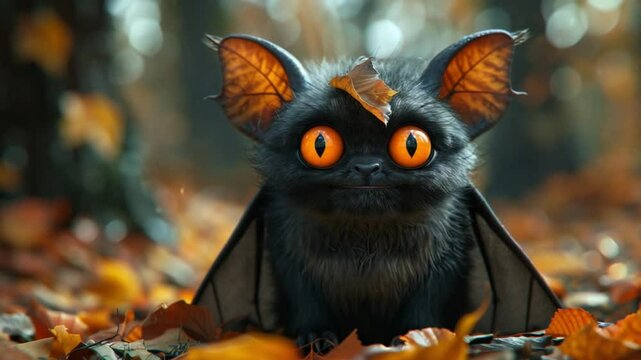 cute hellowen bat