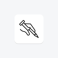 Nail, vector, pixel perfect, illustrator file