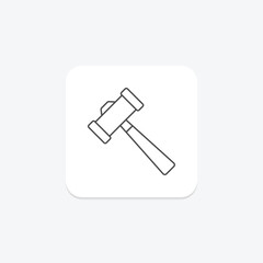 Mallet, vector, pixel perfect, illustrator file