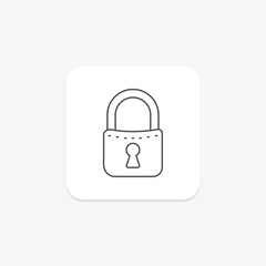 Padlock, vector, pixel perfect, illustrator file