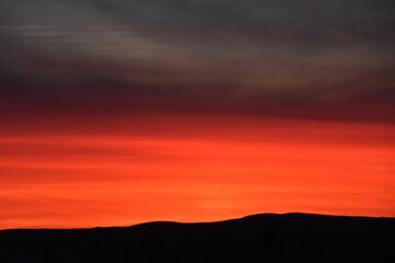 At the dawn of an autumn morning, Sainte-Apolline, Québec, Canada