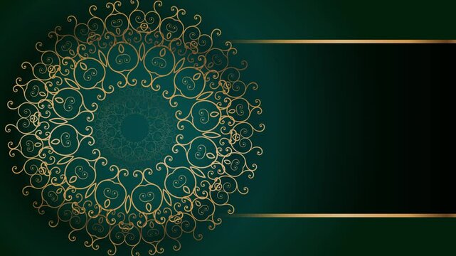 Ramadan Mubarak Background Animation with Lanterns, 
Elegant Islamic Pattern Motion Background in Gold,
 Abstract Islamic Background Video with Geometric Design