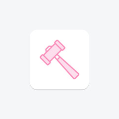 Mallet, vector, pixel perfect, illustrator file