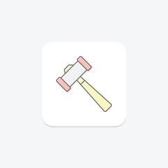 Mallet, vector, pixel perfect, illustrator file