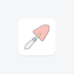 Trowel, vector, pixel perfect, illustrator file