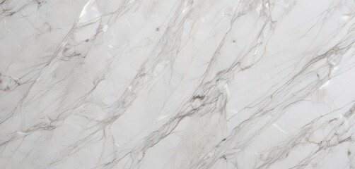 Obraz premium Seamless white marble texture, panoramic view, polished, exterior