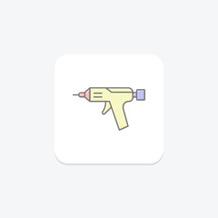 Glue Gun, vector, pixel perfect, illustrator file