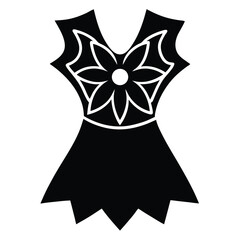 Fashion Designer element isolated fashion textile printing on white background