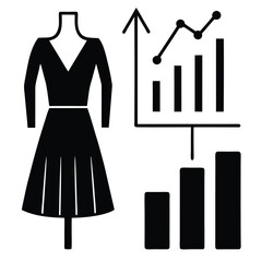 Fashion Designer element isolated fashion trend analysis on white background